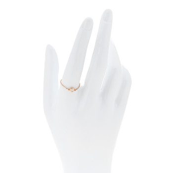 TIFFANY Rose Gold Diamond .07ct Elsa Peretti Diamonds By The Yard Ring  59 8.75