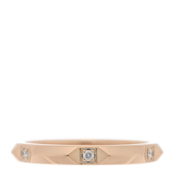 TIFFANY 18K Rose Gold Diamond 2.5mm Tiffany True Band Ring 53 6.5