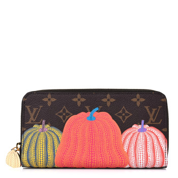 【残少!】SALE Louis Vuitton LV × YK ウォレット LOUIS VUITTON LV X YK Monogram Kusama Pumpkin Zippy Wallet