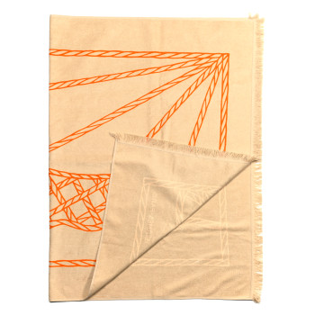 HERMES∽Drap de plage Yachting Tatoo Cheval a l'Eau-パリ速達 HERMES Cotton Terry Yachting Tattoo Cheval A L'eau Beach