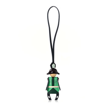 HERMES Epsom Chevre Mysore Artificer Bag Charm Ardoise Rouge Sellier Vert Moyen Vert Comics Nata Vert Peppermint