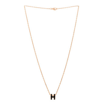 ★Hermes★(W) Mini Pop H Pendant★Rose Gold & Blanc Mini Pop H pendant | Hermès USA