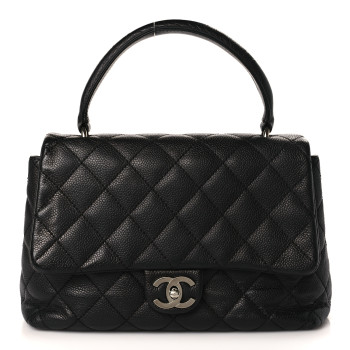 CHANEL Caviar Kelly Flap Bag Black