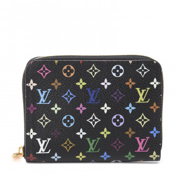 LOUIS VUITTON Monogram Multicolor Zippy Coin Purse Black Grenade
