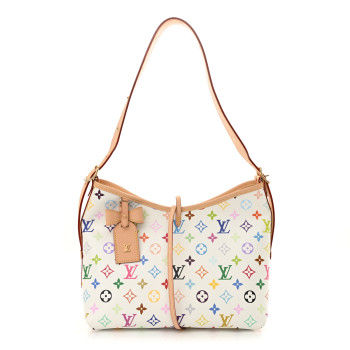 LOUIS VUITTON LV x TM Monogram Multicolor CarryAll PM White