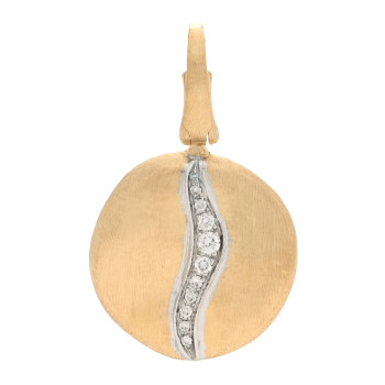 MARCO BICEGO 18K Yellow White Gold Diamond Jaipur Pendant