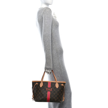 LOUIS VUITTON Monogram My LV Heritage Neverfull PM Fuchsia Orange