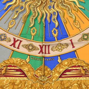 HERMES Silk Carpe Diem Scarf 90
