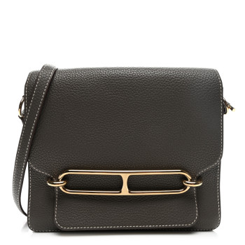 HERMES Taurillon Clemence Sac Roulis 23 Etain