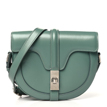 CELINE Satinated Calfskin Besace Small 16 Celadon