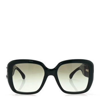 CHANEL Acetate Tweed Square Sunglasses 5512