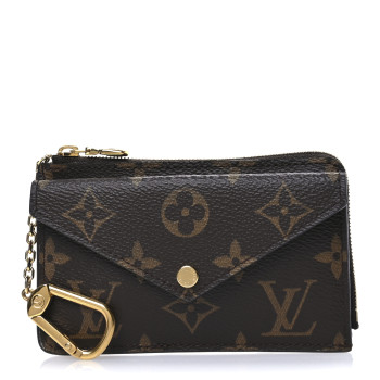 LOUIS VUITTON Monogram Recto Verso Card Holder Black