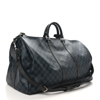 LOUIS VUITTON Damier Cobalt Keepall Bandouliere 55