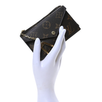 LOUIS VUITTON Monogram Recto Verso Card Holder Black