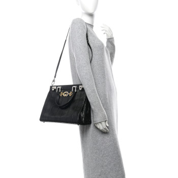 GUCCI Elaphe Medium Zumi Top Handle Bag Black