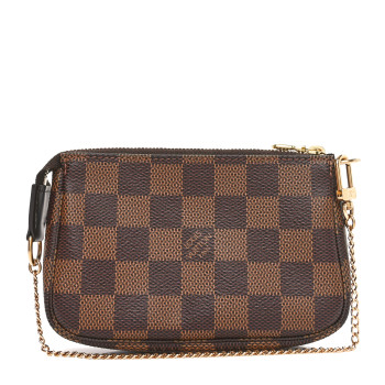 LOUIS VUITTON Damier Ebene Mini Pochette Accessories