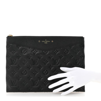 LOUIS VUITTON Empreinte Daily Pouch Black