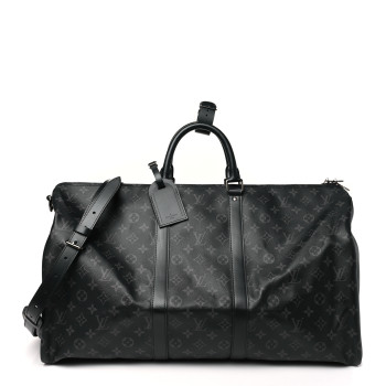 LOUIS VUITTON Monogram Eclipse Keepall Bandouliere 55
