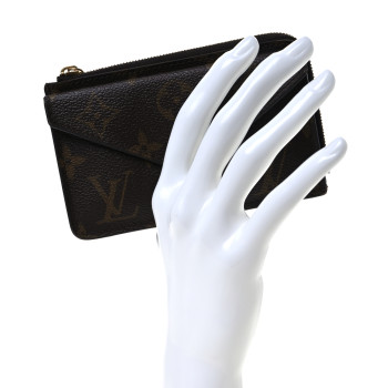 LOUIS VUITTON Monogram Recto Verso Card Holder Black