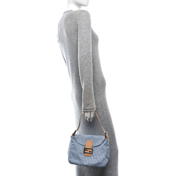 FENDI Zucchino Hobo Celeste Naturale