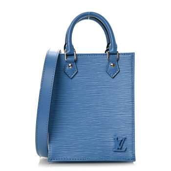 LOUIS VUITTON Epi Petit Sac Plat Bleuet