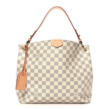 LOUIS VUITTON Damier Azur Graceful PM Rose Ballerine