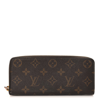 LOUIS VUITTON Monogram Clemence Wallet Rose Ballerine