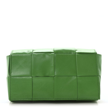 BOTTEGA VENETA Paper Calfskin Intreccio Cassette Belt Bag Parakeet