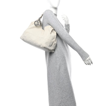 CHANEL Calfskin Baby Coco Cabas White
