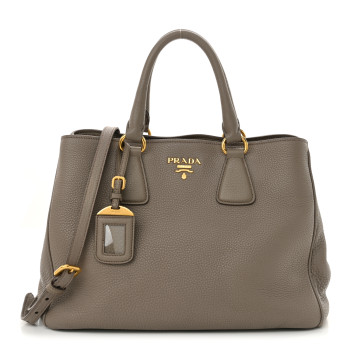 PRADA Vitello Daino Tote Pomice
