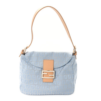 FENDI Zucchino Hobo Celeste Naturale