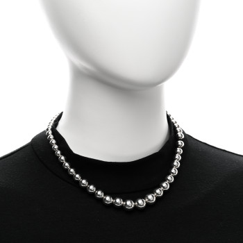 TIFFANY Sterling Silver HardWear Graduated Ball Necklace