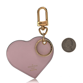 LOUIS VUITTON Vernis Degrade Heart Bag Charm Pink