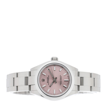 ROLEX Stainless Steel 28mm Oyster Perpetual Datejust Watch Pink 276200