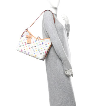 LOUIS VUITTON LV x TM Monogram Multicolor CarryAll PM White