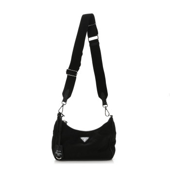 PRADA Nylon Re-Edition 2005 Shoulder Bag Black