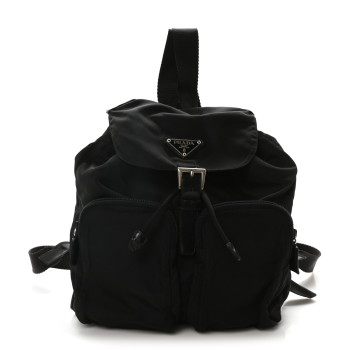 PRADA Tessuto Nylon Vela Small Backpack Black