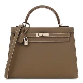 HERMES Epsom Kelly Sellier 32 Etoupe