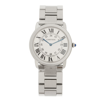 CARTIER Stainless Steel 36mm Ronde Solo Quartz Watch