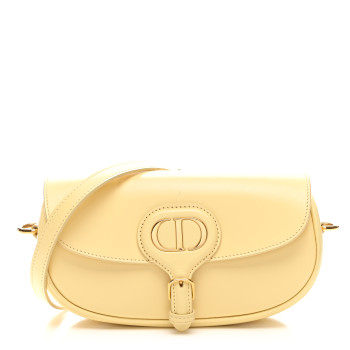 CHRISTIAN DIOR Box Calfskin East West Bobby Bag Soft Yellow