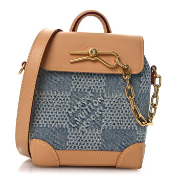 LOUIS VUITTON Damier Denim 3D Nano Steamer Blue