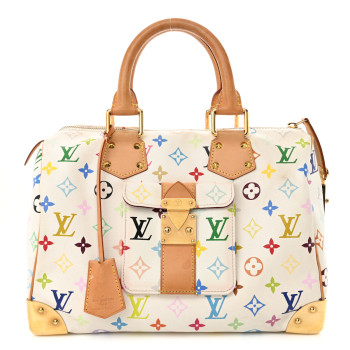 LOUIS VUITTON Monogram Multicolor Speedy 30 White