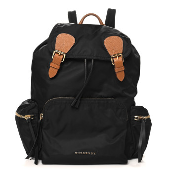 BURBERRY Nylon Large Rucksack Backpack Black