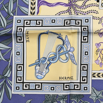 HERMES Silk Greek God and Goddess Mythology Scarf 90