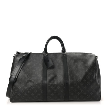 LOUIS VUITTON Monogram Eclipse Keepall Bandouliere 55