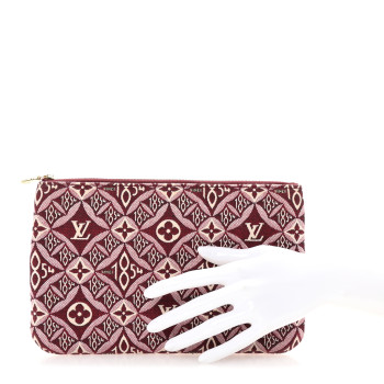 LOUIS VUITTON Jacquard Since 1854 Neverfull MM GM Pochette Bordeaux