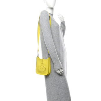 HERMES Taurillon Clemence Evelyne TPM Lime