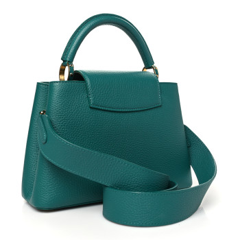 LOUIS VUITTON Taurillon Capucines BB Emerald