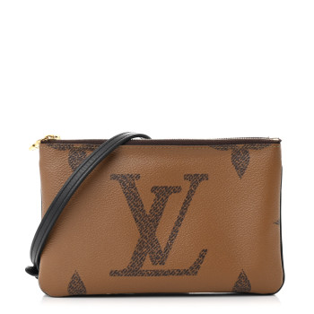 LOUIS VUITTON Reverse Monogram Giant Double Zip Pochette