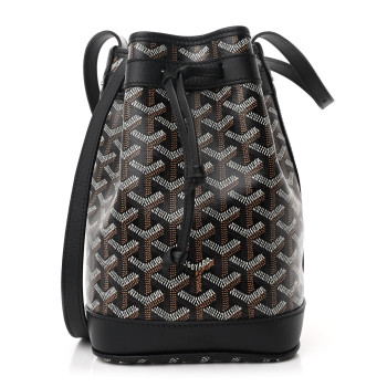 GOYARD Goyardine Petit Flot Bucket Bag PM Black